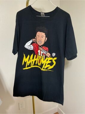 Gildan Black Tee with Mahomes Graphic
